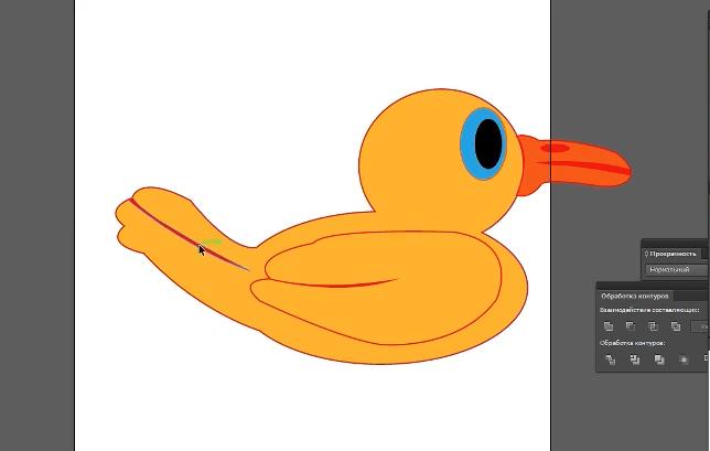 Рисуем мультяшного утенка в Adobe Illustrator .У смотреть онлайн