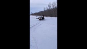Покатушка на снегоходе BRP Lynx alpine 1200 от первого лица ❄️❄️❄️