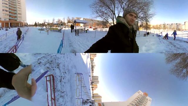 Потрясная погодка выдалась в это воскресенье )СМОТРЕТЬ В 4К -Тестовое видео 360ГРАДУСОВ смотреть онлайн