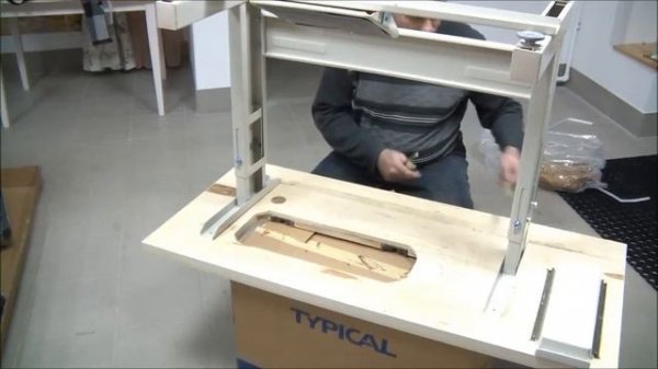Сборка промышленной швейной машины Typical GC6150. Instalation sewing machine.