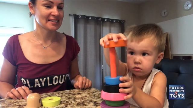 Собираем и разбираем пирамидку смотреть онлайн