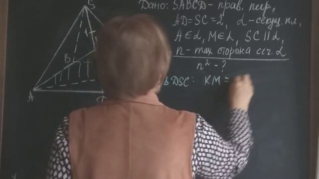 Параллельность прямой и плоскости. Геометрия 10 класс. Ключевая задача 4. смотреть онлайн