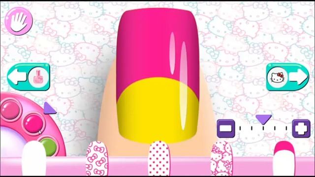 #HelloKitty Paints Her Nails. Hello Kitty красит ногти