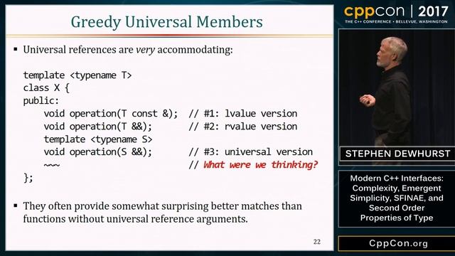 CppCon 2017: Stephen Dewhurst “Modern C++ Interfaces..." смотреть онлайн