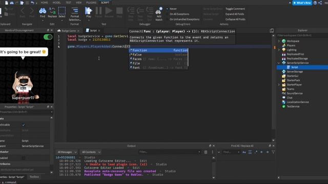 How to Award Badges to Players in Roblox Studio | Roblox Studio Scripting Tutorial смотреть онлайн