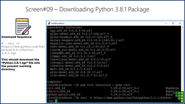 Installing Python On CentOS 7 смотреть онлайн