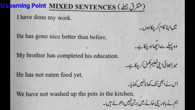 Lecture 15|Present Perfect Tense. Sentence structure and examples with Urdu translation Urdu|Hindi смотреть онлайн