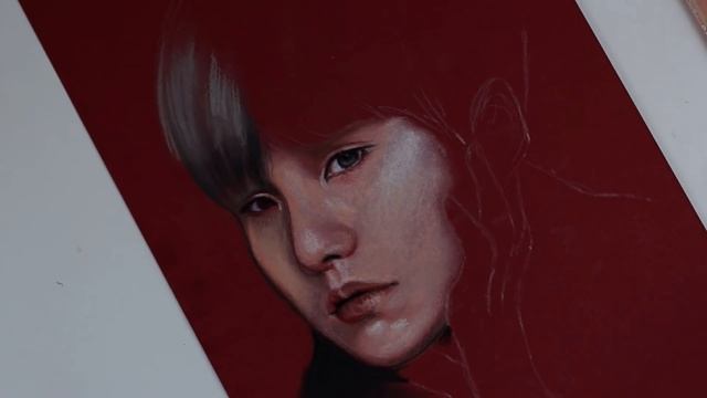 Самый ХУДШИЙ материал для рисования? Пастельные карандаши + портрет MIN YOONGI