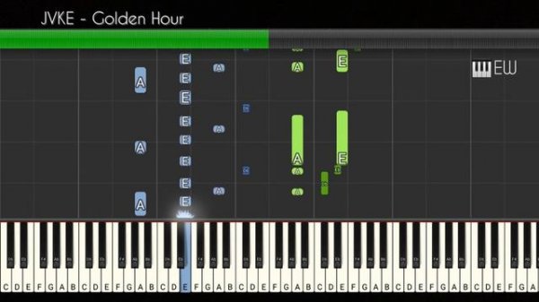 JVKE - Golden Hour || piano tutorial