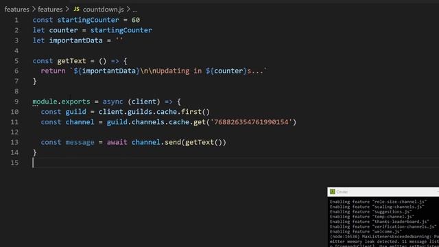 Discord JS - Message Countdown (2020) [Episode #71] смотреть онлайн