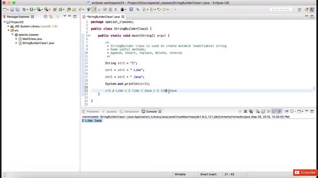 Stringbuilder class in java || what is stringbuilder in java || stringbuilder example java смотреть онлайн