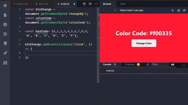 Random Hex Code Generator | JavaScript Project | With Source Code Darija | شرح بالدارجة смотреть онлайн