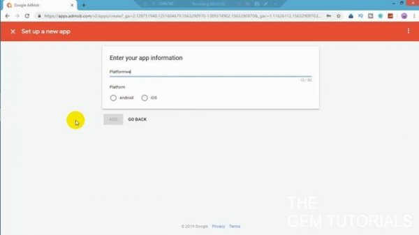 Admob: Banner | Gdevelop 5