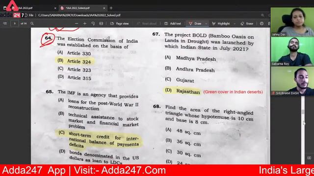 APSC JAA Exam 2022 I APSC JAA Answer Key | Complete Question Paper Solution Adda247 Northeast смотреть онлайн