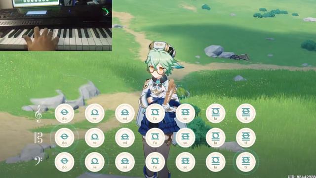 Using an Actual Piano to Play the Windsong Lyre in Genshin Impact! смотреть онлайн