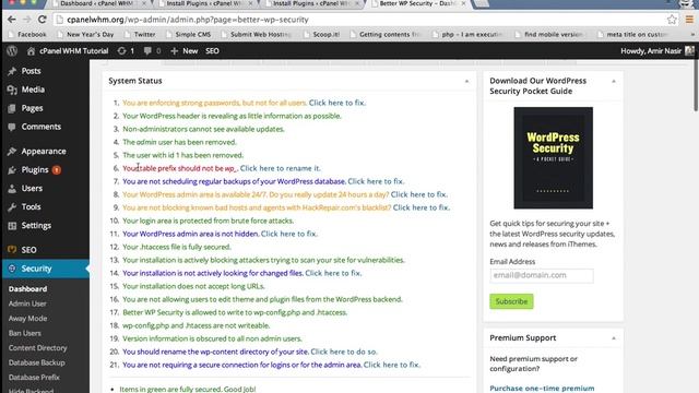 How to Secure Wordpress with Better WP Security Plugin? смотреть онлайн