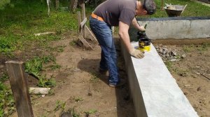 ФУНДАМЕНТ  ТИСЭ.  Распаковка (снятие опалубки) ШЛИФОВКА И ГИДРОИЗОЛЯЦИЯ ФУНДАМЕНТА ТИСЭ .