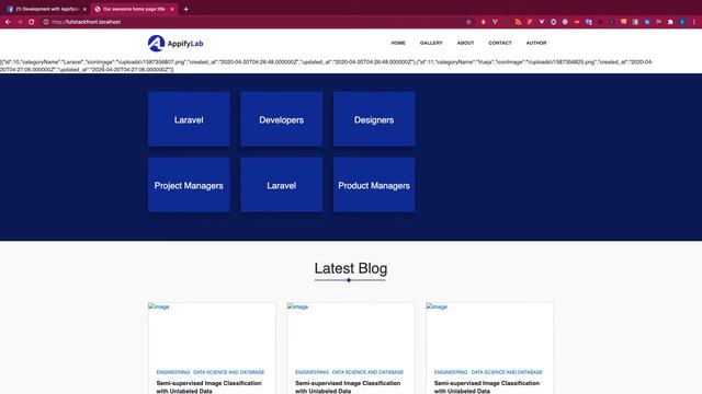 Laravel Debugbar and send data from controller to blade |Fullstack laravel vuejs development Part 4 смотреть онлайн