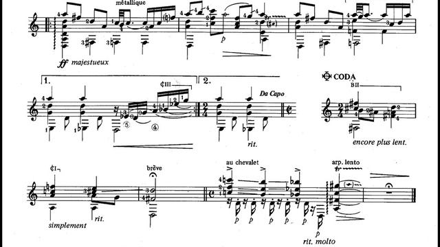 Audio/Score ?? Roland Dyens | Libra Sonatine | #classicalguitar