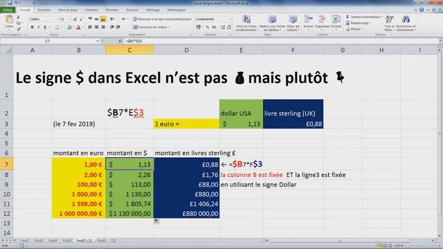 LE SIGNE DOLLAR DANS EXCEL смотреть онлайн