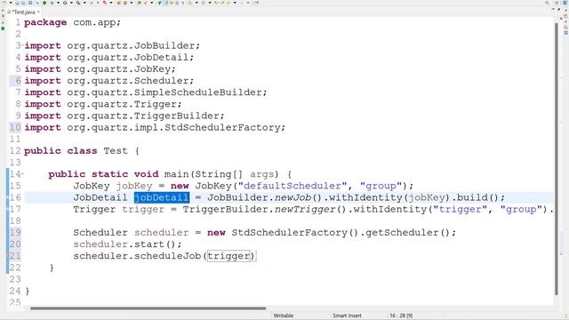 How to create Default Scheduler using Quartz scheduler in Java Telugu смотреть онлайн