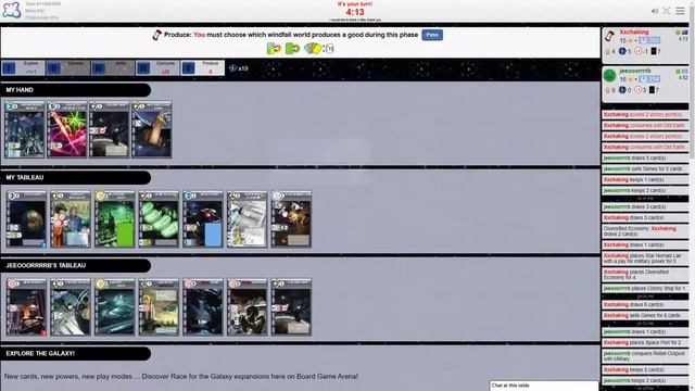 Race for the Galaxy: How to play on Boardgamearena! Playthrough tutorial смотреть онлайн
