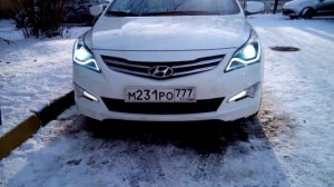 Сделали фары на Solaris рестайлинг