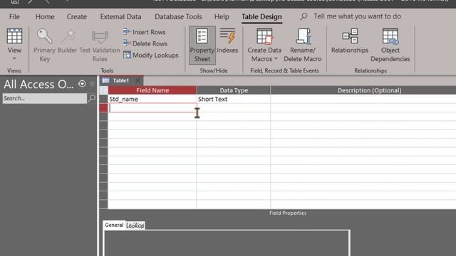 Lec - 02 - Create Table - MS ACCESS Full Course in Hindi смотреть онлайн