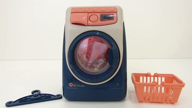 Toy Washing Machine with Light Inside Mini Playset Unboxing and Review смотреть онлайн
