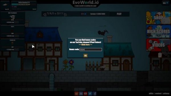 (EVOWORLD.IO) ALL BONUS CODES