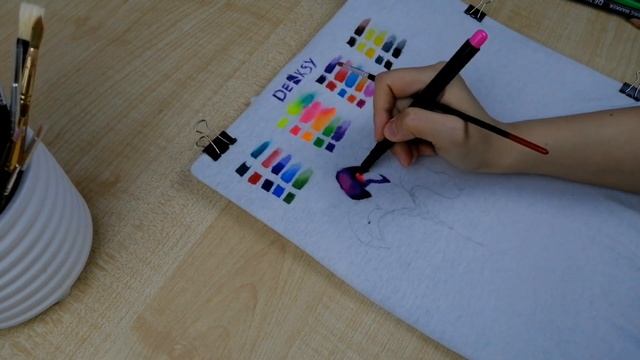 обзор, маркеры по ткани Denksy, смотреть онлайн