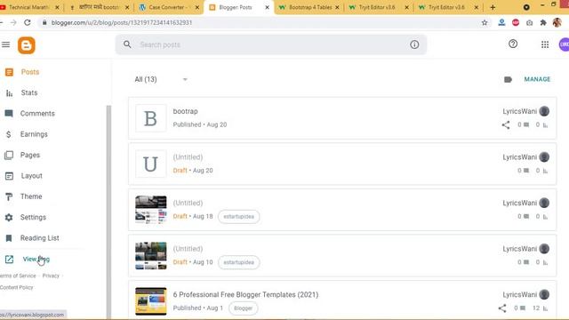 How To Add Bootstrap Table In Blogger | Technical Marathi смотреть онлайн