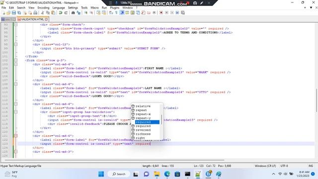 BOOTSTRAP 5 VALIDATION смотреть онлайн