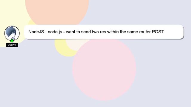 NodeJS : node.js - want to send two res within the same router POST смотреть онлайн