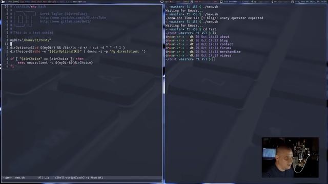 Completing Our Bash Script - More With Variables, Arrays And If-Then Statements смотреть онлайн