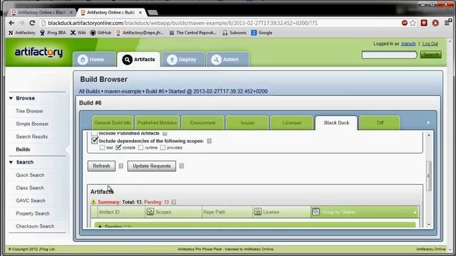 Artifactory Black Duck CodeCenter Integration смотреть онлайн