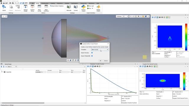 Scripting: Python Interface - Optical Design Software Quadoa Optical CAD смотреть онлайн