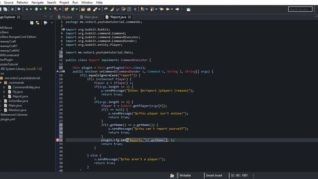 Bukkit Speed Coding Episode #2 Report & Fly Command смотреть онлайн