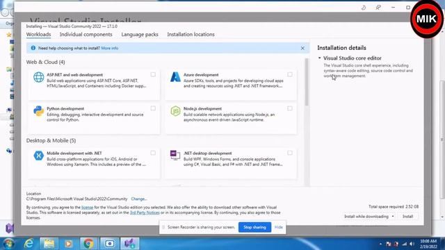 how to install visual studio 2022| download and install visual studio 2022(window 7,8,10,11) смотреть онлайн