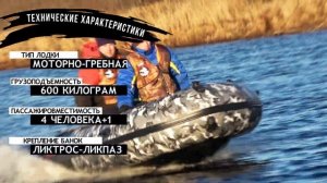 НОВИНКА 2020 - лодка НДНД Хантер 350 ПРО, два пассажира на борту и мотор 9.8 л.с.