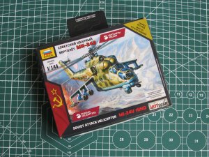 Советский ударный вертолет Ми 24Д (1/144)