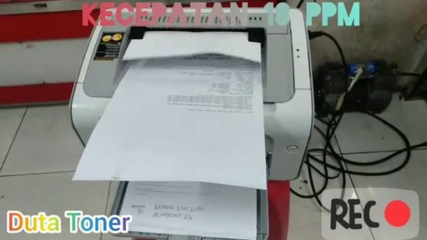 Test print printer Hp LaserJet P1102 second |Duta Toner Jakarta