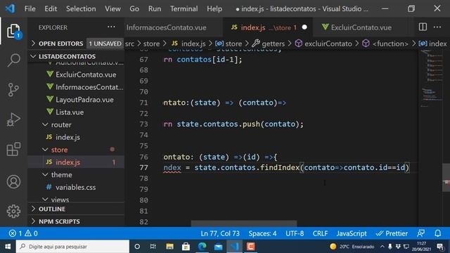 Aplicativo Mobile Ionic & Vue - Excluir contato da agenda смотреть онлайн