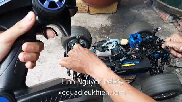 HSP 94188 Nitro monster truck , 1/10 scale rc car fuel engine pull starter with vx 18 sh18 model смотреть онлайн