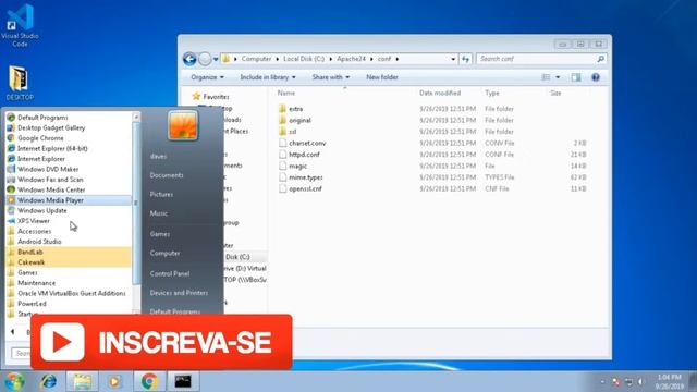 008 - INSTALAÇÃO DO SERVIDOR WEB APACHE NO WINDOWS PARA RODAR PHP - Curso de PHP смотреть онлайн