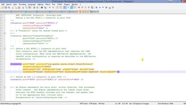 How to enable SSL port for Apache Tomcat Server. смотреть онлайн