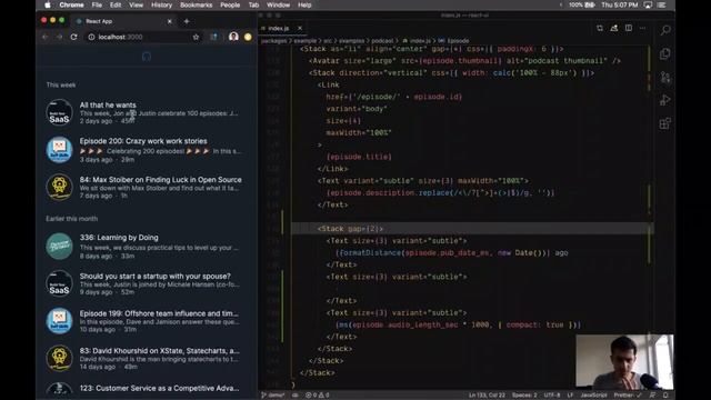 Livestream: Day 2, Building a podcast app with React UI смотреть онлайн