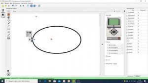 Движение по линии с одним датчиком света в программе TRIK STUDIO
