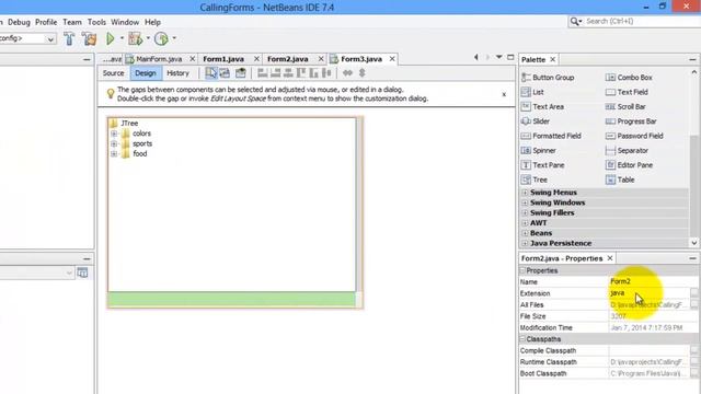 Java Tutorial 31 - Calling JFrame Forms смотреть онлайн
