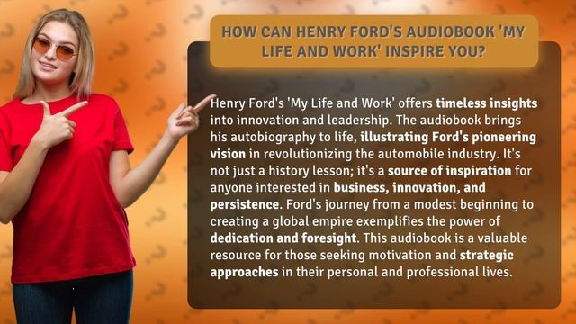 How Can Henry Ford's Audiobook 'My Life and Work' Inspire You?